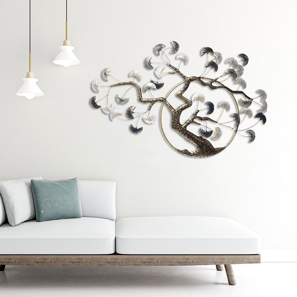 Metal Wall Art Big | 30 Inch | Laser Cut Abstract Home Decor & Gifting Option | For Living Room Study Bedroom & Office Decor | Velune Metal Wall Art